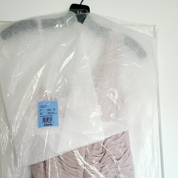 David's Bridal One Shoulder Mesh Bridesmaid Dress - Picture 9 of 9